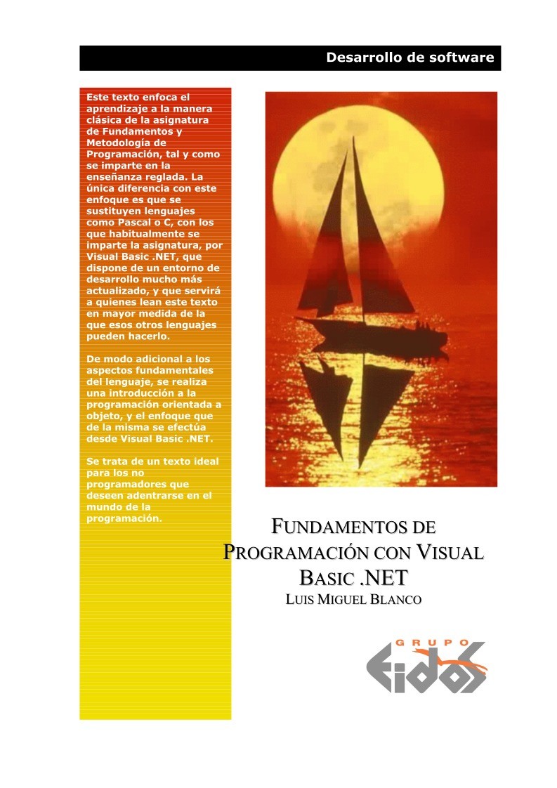 Imágen de pdf Fundamentos de Programación con VB.NET